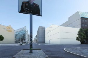 Checkpoint Charlie mehrgeschossiges Gebäude für Museum Kalter Krieg