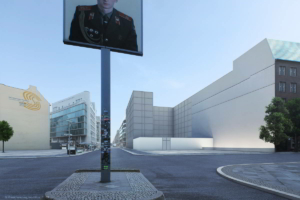 Checkpoint Charlie Pavillon für Museum Kalter Krieg